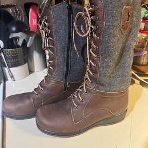 Martino Brown and Gray Women's Boots